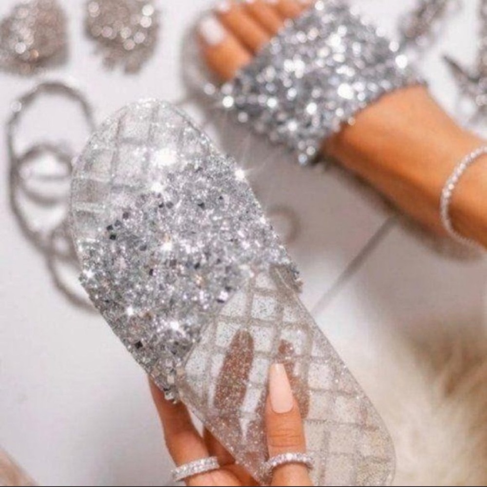 Embellished Sparkle Slides